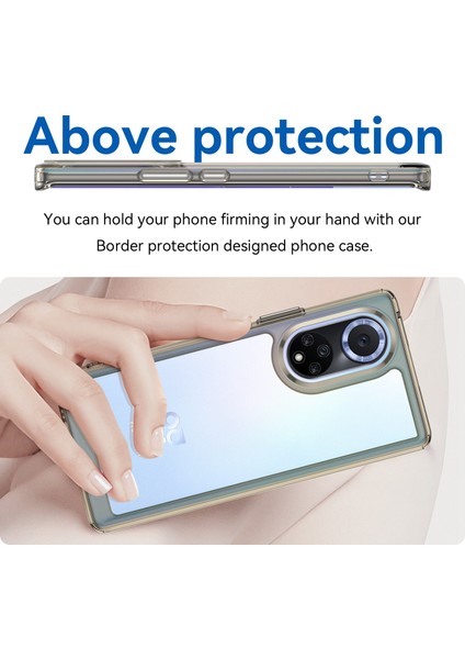 Huawei Nova 9 Pro/honor 50 Pro Için Şeffaf Arka Kılıf Hibrit Akrilik+Tpu Darbeye Dayanıklı Cep Telefonu Koruyucu Bağımsız Düğmelerle-Şeffaf Gri (Yurt Dışından) fırsatları