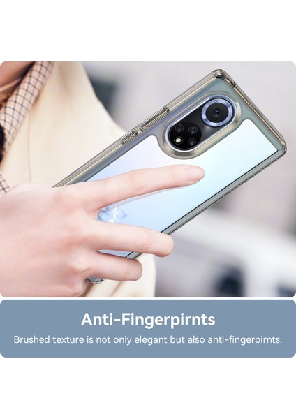 Huawei Nova 9 Pro/honor 50 Pro Için Şeffaf Arka Kılıf Hibrit Akrilik+Tpu Darbeye Dayanıklı Cep Telefonu Koruyucu Bağımsız Düğmelerle-Şeffaf Gri (Yurt Dışından) indirimleri