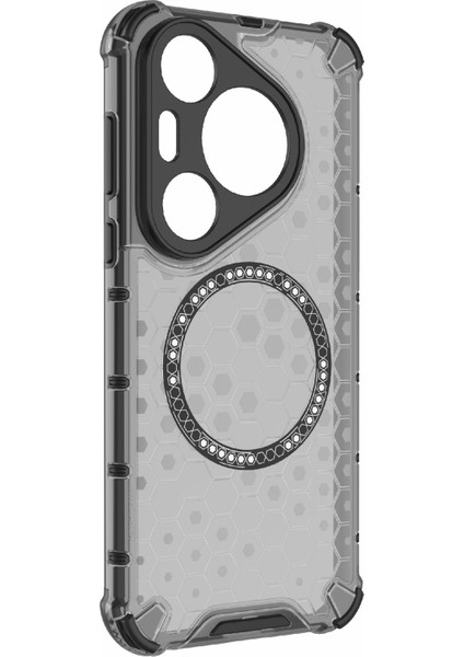 Huawei Pura 70 Pro/70 Pro+Honeycomb Kılıf Ince Tpu+Pc Telefon Kılıfı Magsafe-Gri ile Uyumlu (Yurt Dışından) fırsatları