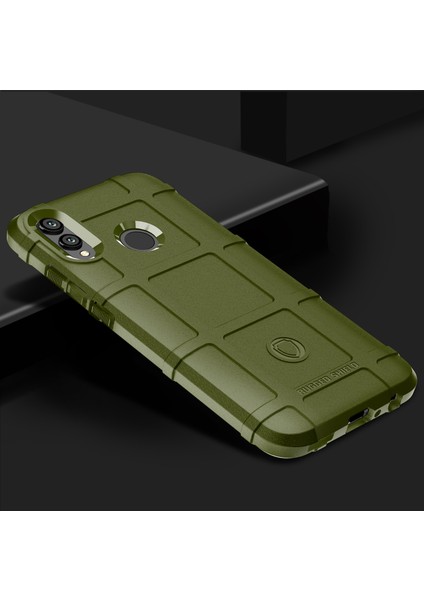 Huawei Honor 10 Lite/p Smart (2019) Için Darbeye Dayanıklı Kare Izgara Dokulu Yumuşak Tpu Cep Telefonu Kılıfı - Ordu Yeşili (Yurt Dışından) fiyatları