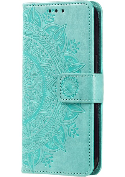 Huawei Nova 10 Se 4g Darbeye Dayanıklı Baskılı Mandala Çiçek Telefon Kılıfı Düşmeye Karşı Cüzdan Standı Kılıf Askılı-Yeşil (Yurt Dışından) indirimleri
