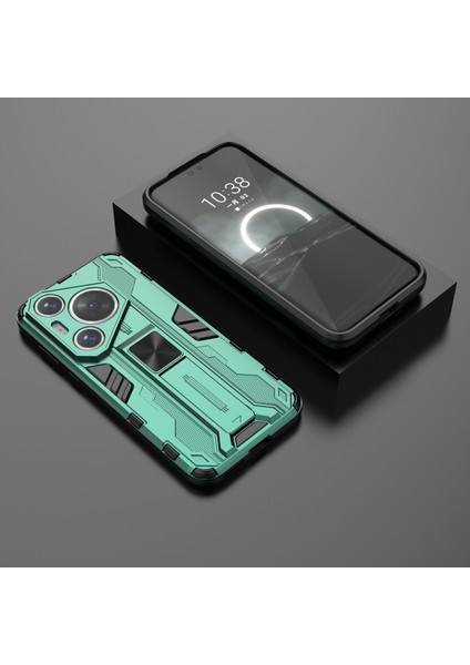 Huawei Pura 70 Pro/pura 70 Pro+Kılıf Kickstand Pc+Tpu Telefon Arka Kapağı-Yeşil (Yurt Dışından) indirimleri