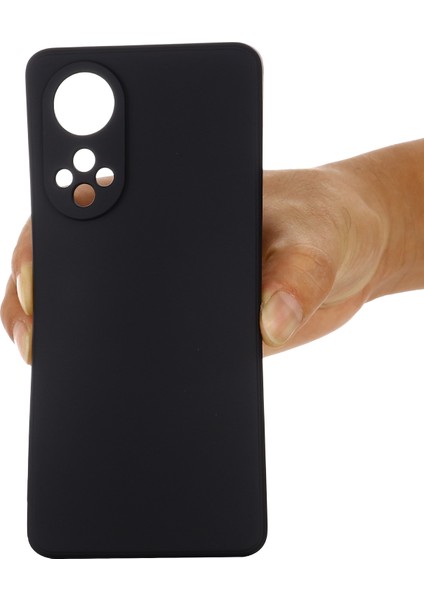 Huawei Nova 9 Pro/honor 50 Pro Için Kayışlı Yumuşak Sıvı Silikon Ince Uyumlu Mikrofiber Astarlı Koruyucu Telefon Kılıfı-Siyah (Yurt Dışından) indirimleri