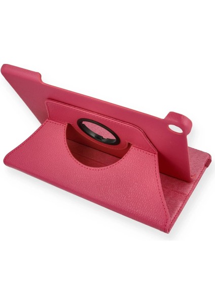 Huawei Matepad T10S 10.1 Kılıf 360 Tablet Deri Kılıf - Pembe Drstr