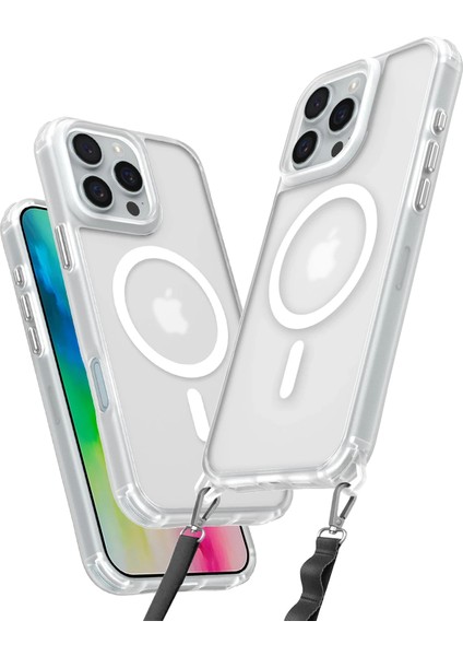 Iphone 16 Pro Max Kılıf Enka Magsafe Silikon Kılıf - Şeffaf Drstr