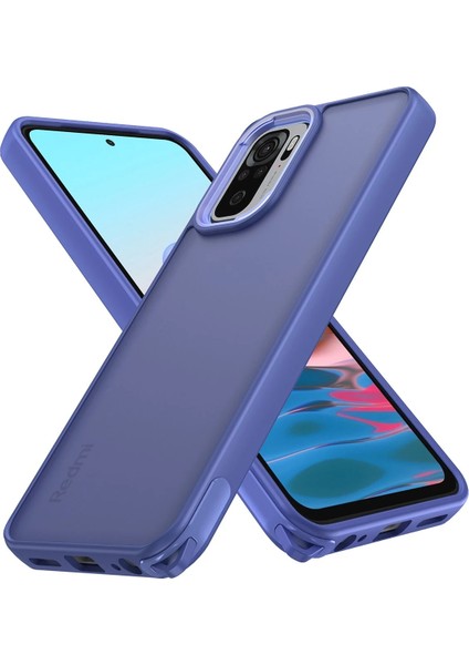 Xiaomi Redmi Note 10 Kılıf Elegant Kapak - Açık Mavi Drstr