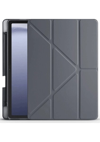 Xiaomi Redmi Pad Pro 12.1 Kılıf Kalemlikli Mars Tablet Kılıfı - Koyu Gri Drstr