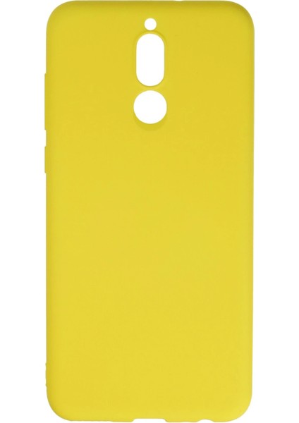 Huawei Mate 10 Lite Kılıf Nano Içi Kadife Silikon - Sarı Drstr