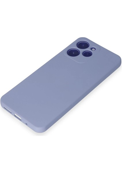 Xiaomi Redmi 12 Kılıf Nano Içi Kadife Silikon - Lila Drstr