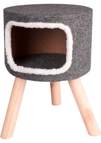 Karlıe Iskandinav Kedi Evi 35X35X50CM Gri