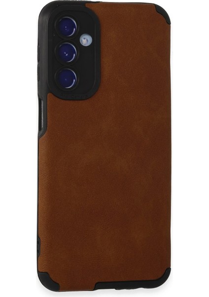 Samsung Galaxy M34 5g Kılıf Loop Deri Silikon - Kahverengi Drstr