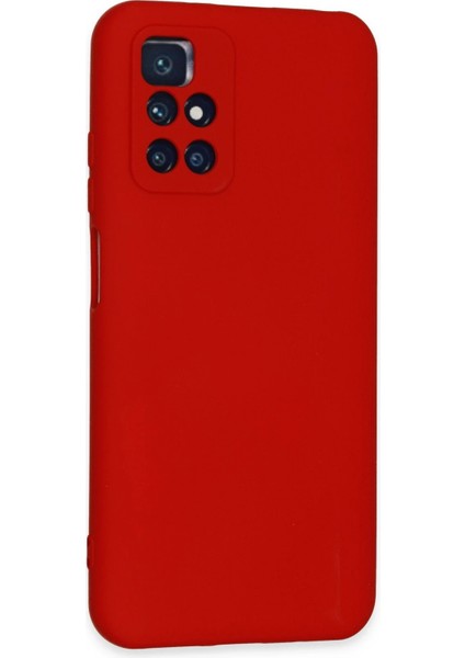 Xiaomi Redmi 10 2022 Kılıf Nano Içi Kadife Silikon - Kırmızı Drstr fiyatları