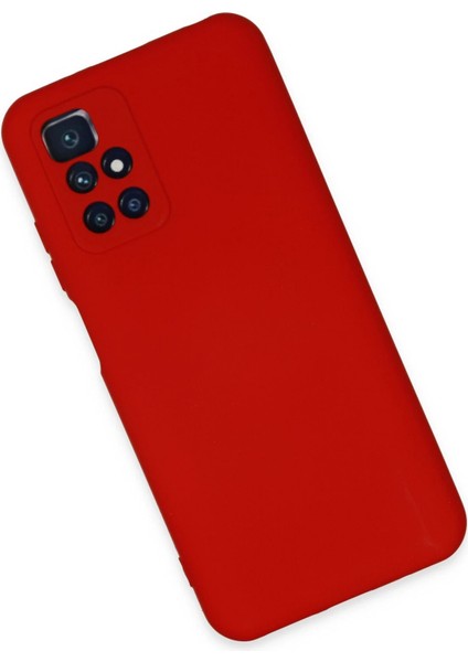 Xiaomi Redmi 10 2022 Kılıf Nano Içi Kadife Silikon - Kırmızı Drstr modelleri