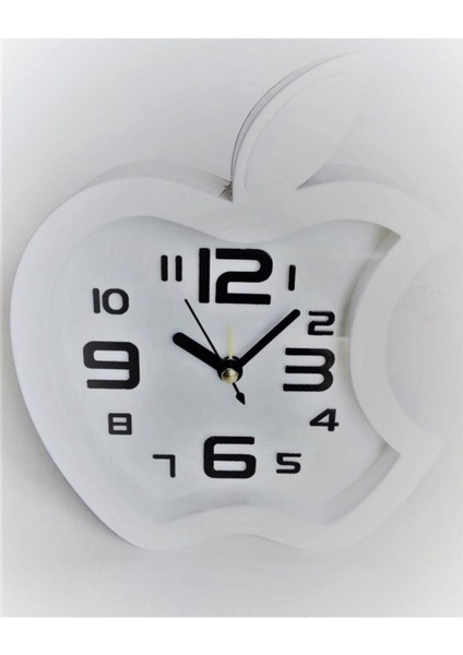 Şık Beyaz Dekoratif Masa Saati, Modern ve Zarif Tasarım ile Evinize Şıklık Katar
