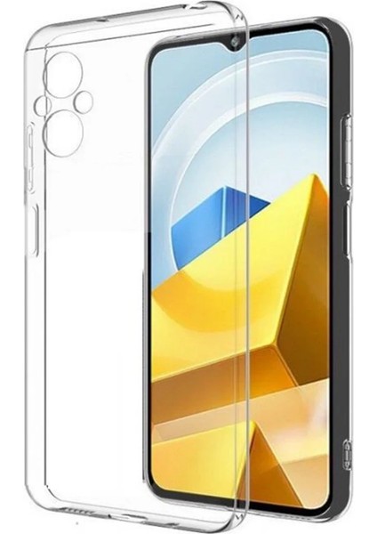 Xiaomi Poco M5 Kılıf Lüx Şeffaf Silikon Drstr