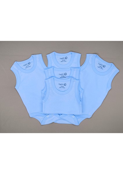 %100 Pamuklu 5li Mavi Bebek Çıtçıtlı Body Atlet fiyatları