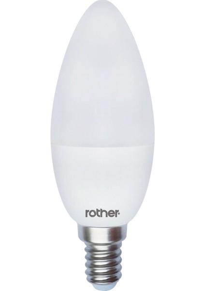 RTL02111 Rother LED Mum Avize Ampul 6W E14 470 Lümen 4500K Gün Işığı - Enerji Tasarruflu Ampul