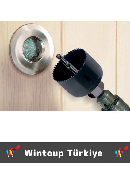 Premium Ağaç Kesme Testere Matkap Ucu Takımı Alçıpan Tavan Kesme 8 Parça Panç Seti