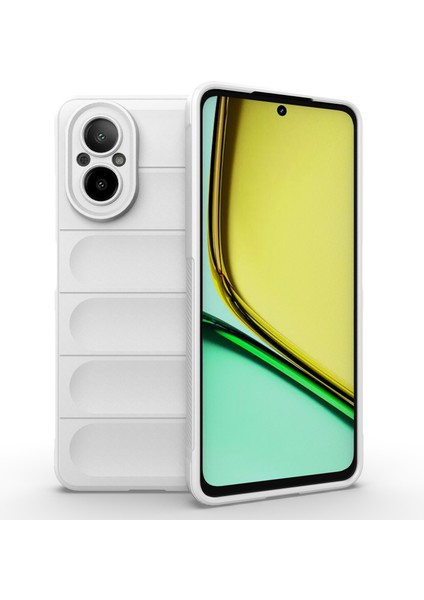 Realme C67 4g Tpu Telefon Kılıfı Hassas Kesikler Kamera Koruma Kılıfı-Beyaz (Yurt Dışından)