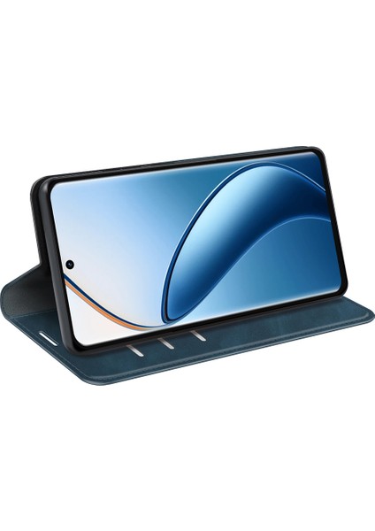 Realme 12 4g/12+5g Kılıf Cüzdan Pu Deri Stand Telefon Kılıfı Manyetik Otomatik Kapanma-Mavi (Yurt Dışından) fırsatları