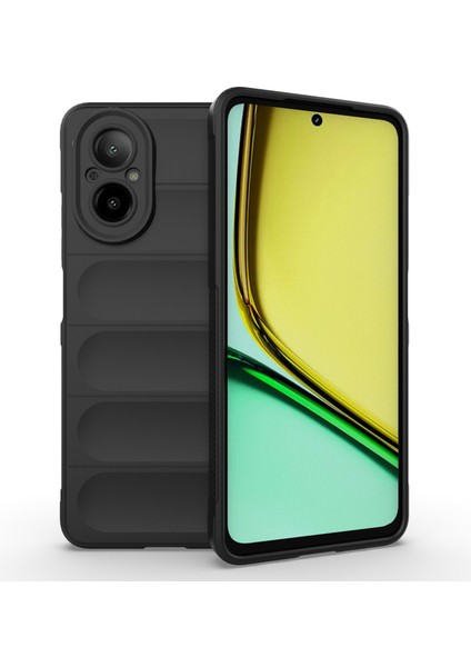 Realme C67 4g Tpu Telefon Kılıfı Hassas Kesikler Kamera Koruma Kılıfı-Siyah (Yurt Dışından)