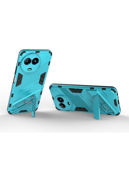 Realme 11X 5g/11 5g(Global)Pc+Tpu Koruyucu Cep Telefonu Kılıfı Kickstand ile Düşmeye Dayanıklı Kılıf-Bebek Mavisi (Yurt Dışından) modelleri
