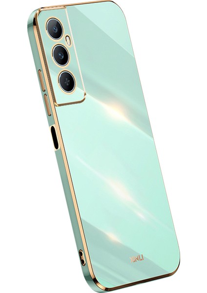 Xınlı Realme C65 4g Kılıf Koruyucu Tpu Cep Telefonu Kılıfı Galvanik Çerçeveli-Camgöbeği (Yurt Dışından)