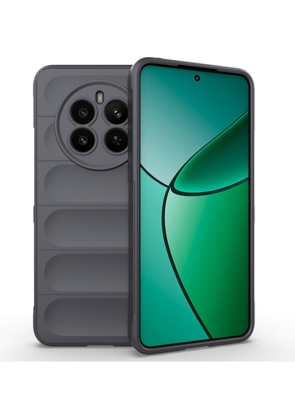 Realme 12 4g/12+5g Tpu Kılıf Kaymaz Sağlam Arka Koruyucu Kılıf-Koyu Gri (Yurt Dışından)