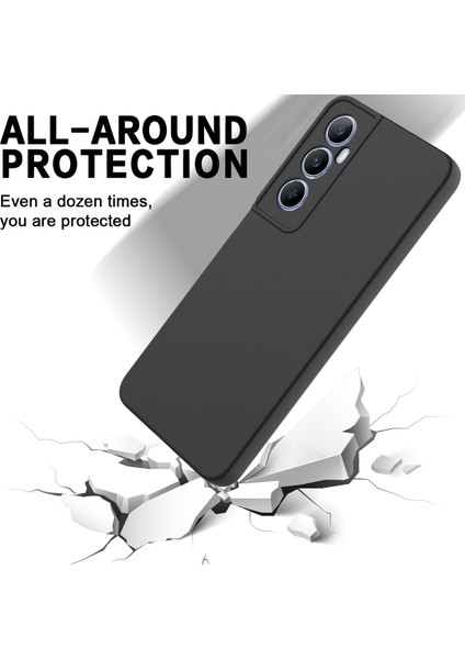 Realme C65 4g Koruyucu Kılıf Sıvı Silikon Telefon Kılıfı Bilek Kayışı Ile-Siyah (Yurt Dışından) indirimleri