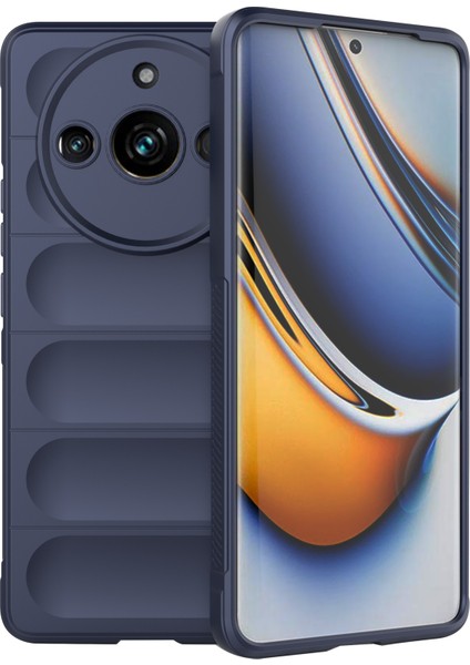 Realme 11 Pro+5g/11 Pro 5g Tpu Arka Kılıf Darbeye Dayanıklı Sağlam Telefon Kılıfı-Koyu Mavi (Yurt Dışından)