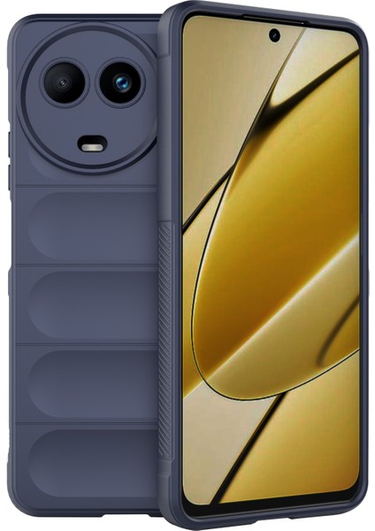Realme 11X 5g/11 5g(Global)Cep Telefonu Kılıfı Darbeye Dayanıklı Esnek Tpu Arka Kılıf-Koyu Mavi (Yurt Dışından)