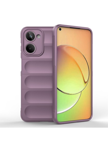 Realme 10 4g Yumuşak Tpu Cep Telefonu Kılıfı Kaymaz Çizilmeye Dayanıklı Sağlam Arka Koruyucu Telefon Kılıfı-Mor (Yurt Dışından)