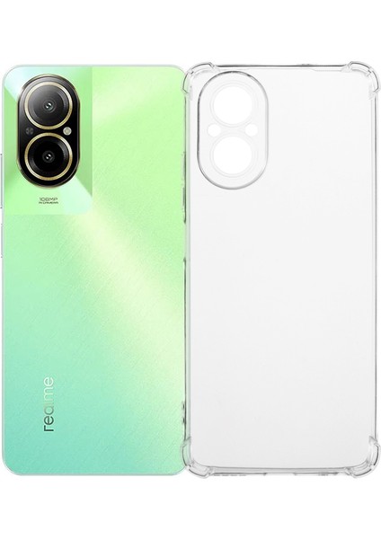 Realme C67 4g Kapak Güçlendirilmiş Dört Köşe Çizilmeye Karşı Şeffaf Tpu Telefon Kılıfı (Yurt Dışından)