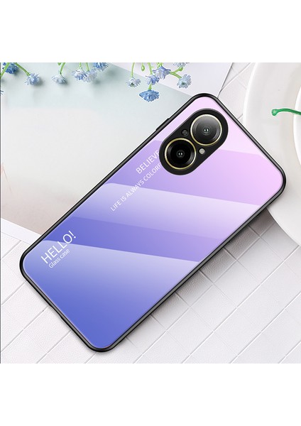 Realme C67 4g Temperli Cam Kılıf Düşmeye Karşı Koruyucu Telefon Kılıfı-Degrade Pembe Mor (Yurt Dışından) indirimleri