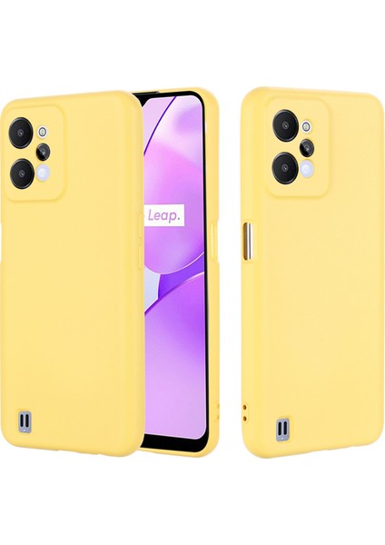 Realme C31 Sıvı Silikon Telefon Kılıfı Için, Kalınlaştırıcı Tasarım Yumuşak Mikrofiber Astar Yastık Çizilmez Koruyucu Kılıf-Sarı (Yurt Dışından) fiyatları