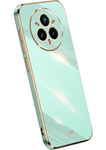 Xınlı Realme 14 Pro+5g Kılıf Tpu Telefon Kılıfı Galvanik Çerçeveli-Camgöbeği (Yurt Dışından)