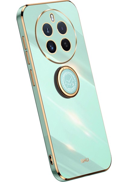 Xınlı Realme 12 Pro 5g/12 Pro+5g Kickstand Kılıf Tpu Galvanik Arka Telefon Kılıfı-Camgöbeği (Yurt Dışından)