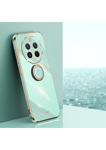 Xınlı Realme 12 Pro 5g/12 Pro+5g Kickstand Kılıf Tpu Galvanik Arka Telefon Kılıfı-Camgöbeği (Yurt Dışından)