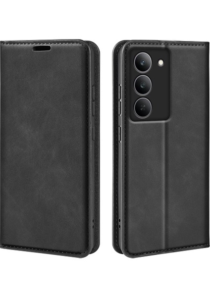 Realme 14X 5g Kılıf Cilt Dokunmatik Deri Cüzdan Telefon Kılıfı-Siyah (Yurt Dışından) indirimleri