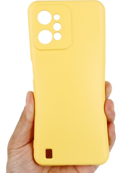 Realme C31 Sıvı Silikon Telefon Kılıfı Için, Kalınlaştırıcı Tasarım Yumuşak Mikrofiber Astar Yastık Çizilmez Koruyucu Kılıf-Sarı (Yurt Dışından) indirimleri