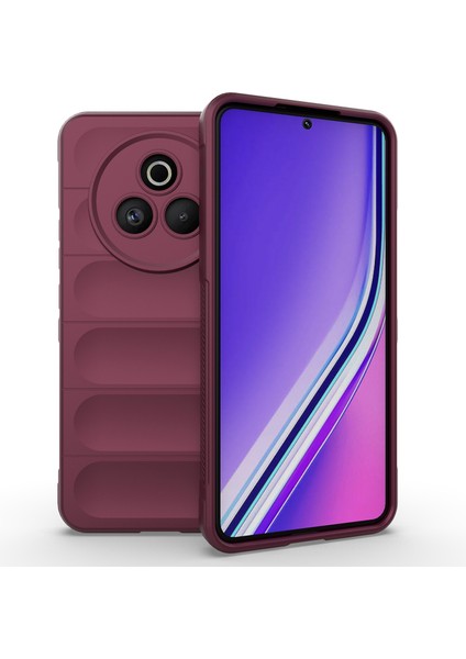 Realme P3 Pro 5g Kılıf Düşmeye Karşı Yumuşak Tpu Sağlam Telefon Arka Kapağı-Şarap Kırmızısı (Yurt Dışından)