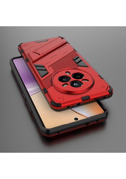 Realme 14 Pro 5g Kılıf Pc+Tpu Darbeye Dayanıklı Telefon Kılıfı Kickstand Ile-Kırmızı (Yurt Dışından) indirimleri