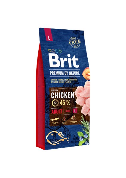 Brit Premium 15 kg By Nature Büyük Irk Yetişkin Köpekler Için, Tavuk Etli Kuru Mama Drstr