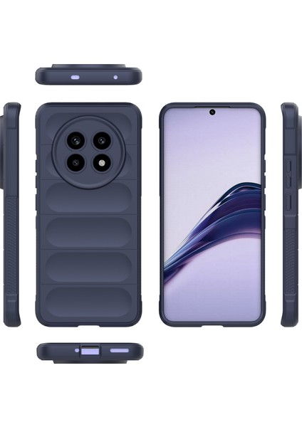 Realme 13 Pro 5g(Global)/13 Pro+5g(Global)Kılıf Düşmeye Karşı Yumuşak Tpu Sağlam Telefon Arka Kapağı-Koyu Mavi (Yurt Dışından)