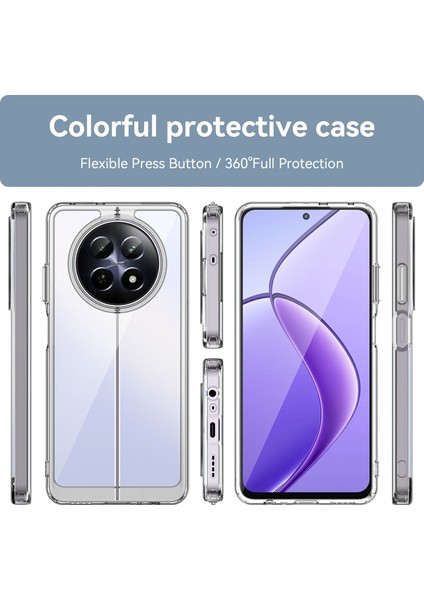 Realme 13 5g/12 5G/12X 5g/narzo N65 5g/narzo 70X 5G/C65 5g Kılıf Tpu+Akrilik Telefon Kılıfı-Şeffaf (Yurt Dışından) fiyatları