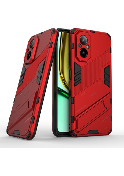 Realme C67 4g Telefon Kılıfı Çizilmez Ayaklı Pc+Tpu Kapak-Kırmızı (Yurt Dışından) fiyatları