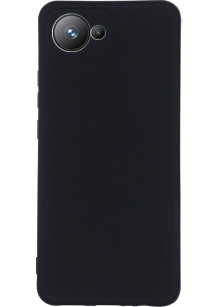 Realme C30 4g Için Sıvı Silikon Telefon Kılıfı Darbeye Dayanıklı Kılıf Yumuşak Mikrofiber Astar Düşmeye Karşı Koruyucu Kılıf Kayışlı-Siyah (Yurt Dışından) fiyatları
