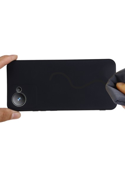 Realme C30 4g Için Sıvı Silikon Telefon Kılıfı Darbeye Dayanıklı Kılıf Yumuşak Mikrofiber Astar Düşmeye Karşı Koruyucu Kılıf Kayışlı-Siyah (Yurt Dışından) fırsatları
