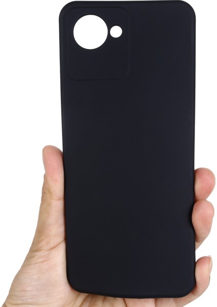 Realme C30 4g Için Sıvı Silikon Telefon Kılıfı Darbeye Dayanıklı Kılıf Yumuşak Mikrofiber Astar Düşmeye Karşı Koruyucu Kılıf Kayışlı-Siyah (Yurt Dışından) indirimleri