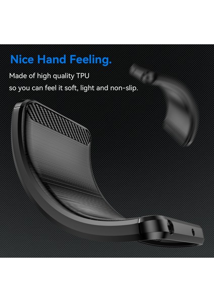 Realme Gt 7 Pro 5g/gt7 Pro Racing 5g Kılıf Koruyucu Telefon Kılıfı Karbon Fiber Doku Fırçalanmış-Siyah (Yurt Dışından) fiyatları